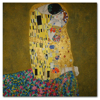 replica De kus (the kiss) van Gustav Klimt - KunstReplica.nl